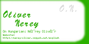 oliver nerey business card